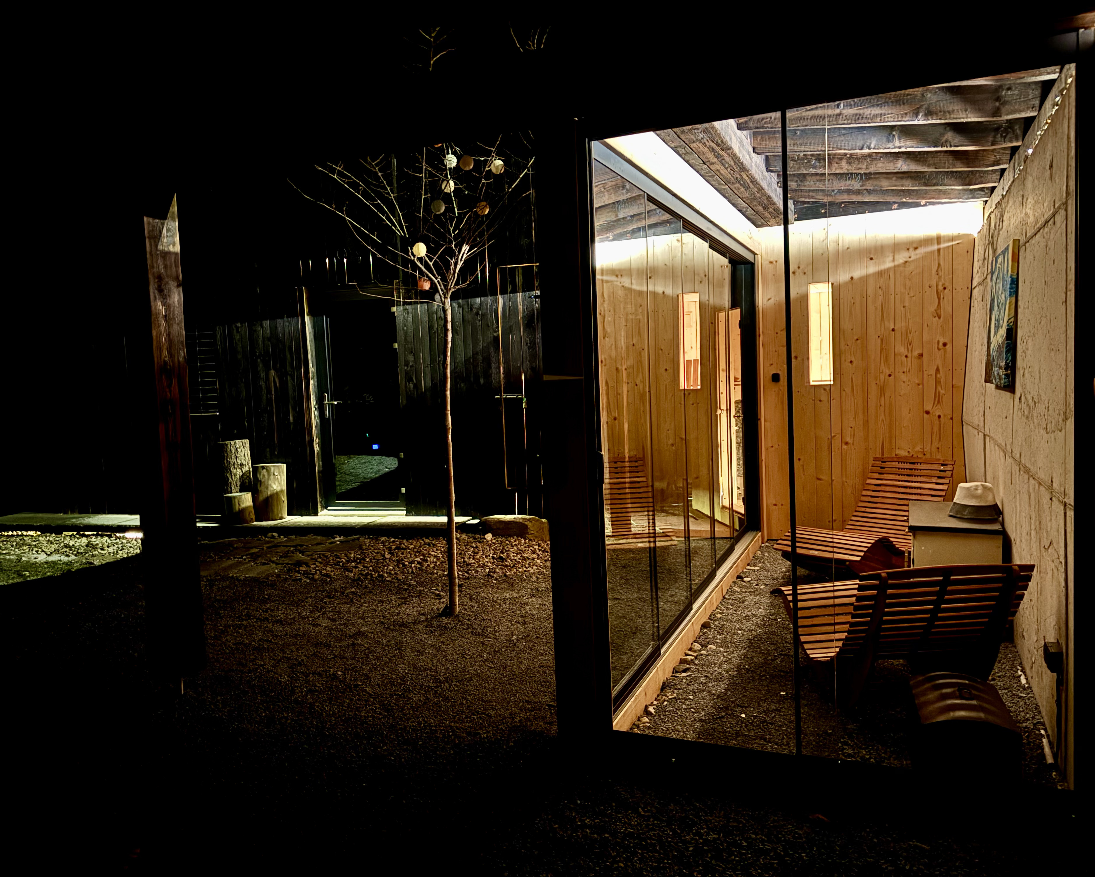 Venkovní finská sauna